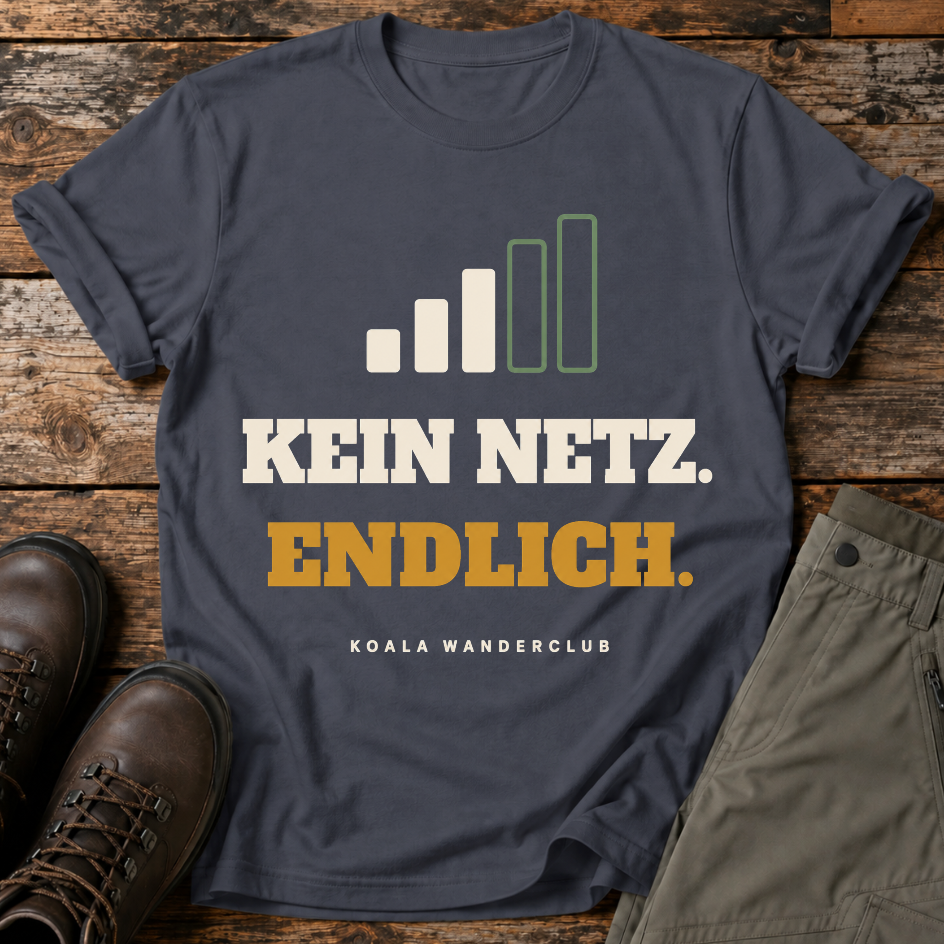 Kein Netz. Endlich. T-shirt