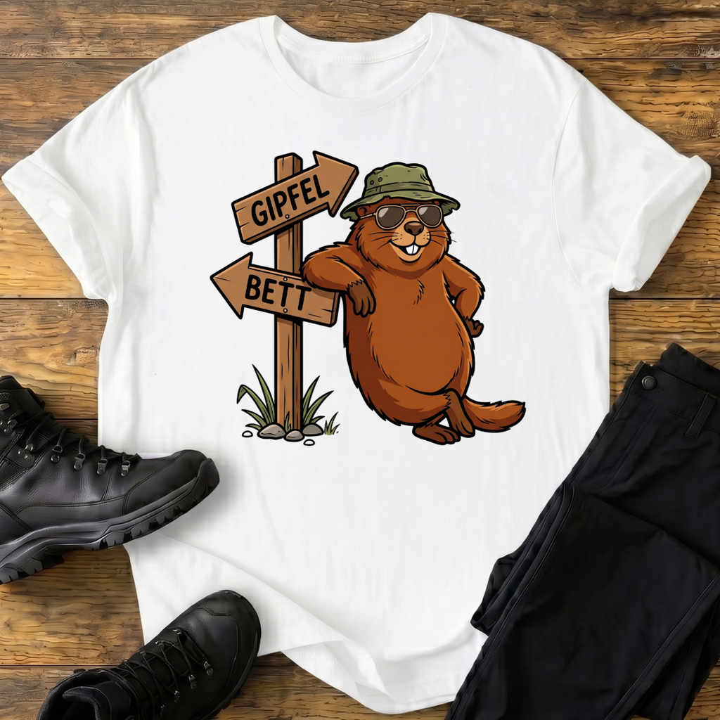Gipfel, Bett T-Shirt