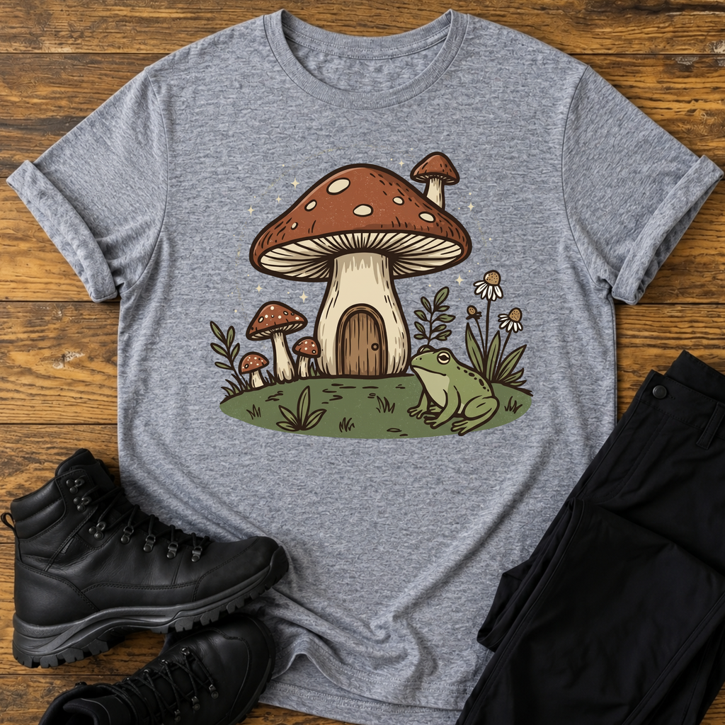 Das Pilzhäuschen im Sternenlicht T-Shirt