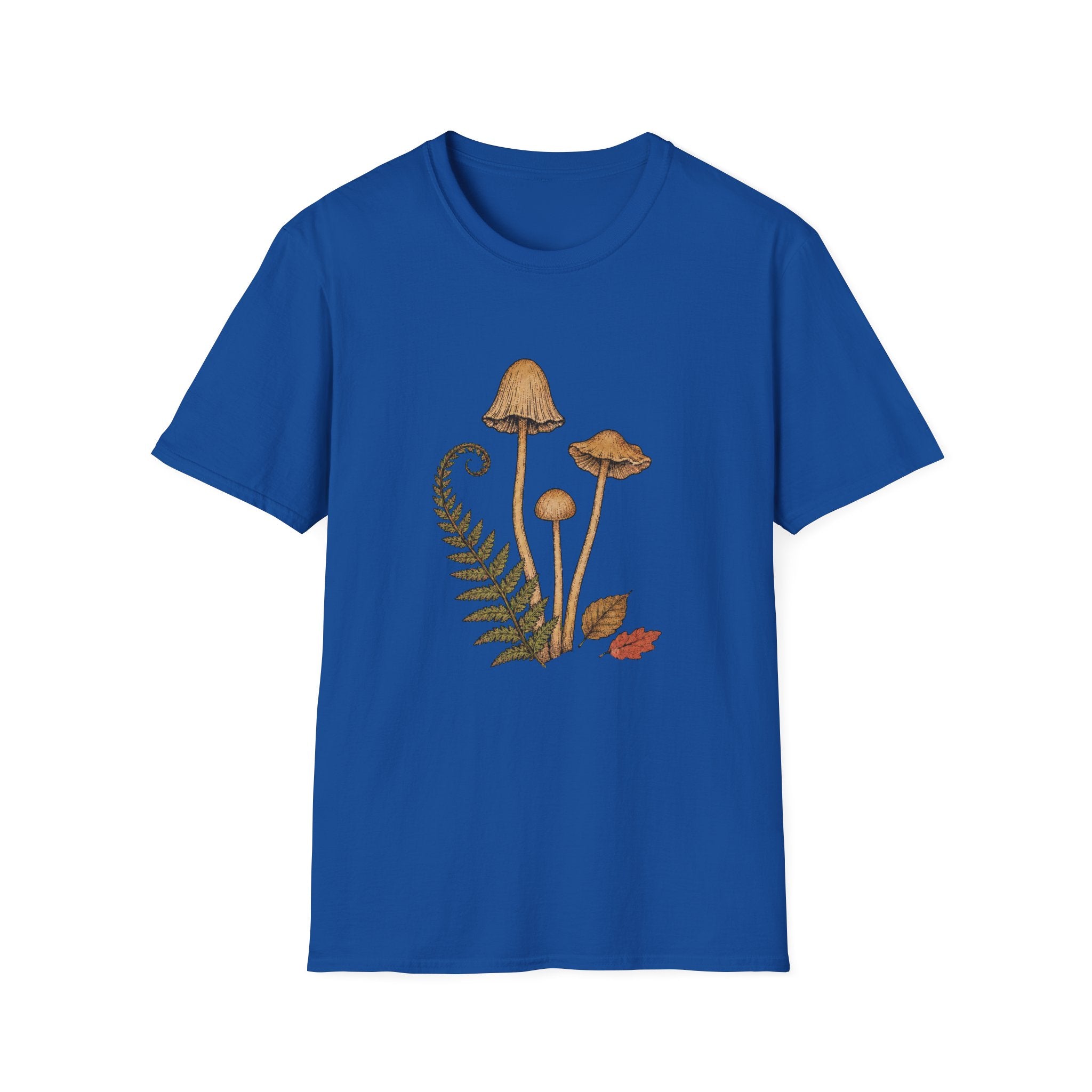 Herbstliche Waldpilze & Farn T-Shirt