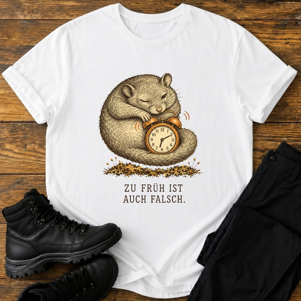 Zu früh ist auch falsch T-Shirt