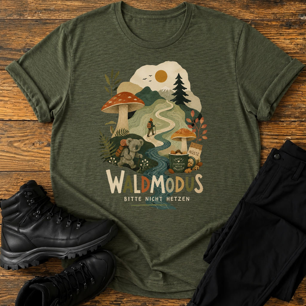Waldmodus: Bitte nicht hetzen T-Shirt