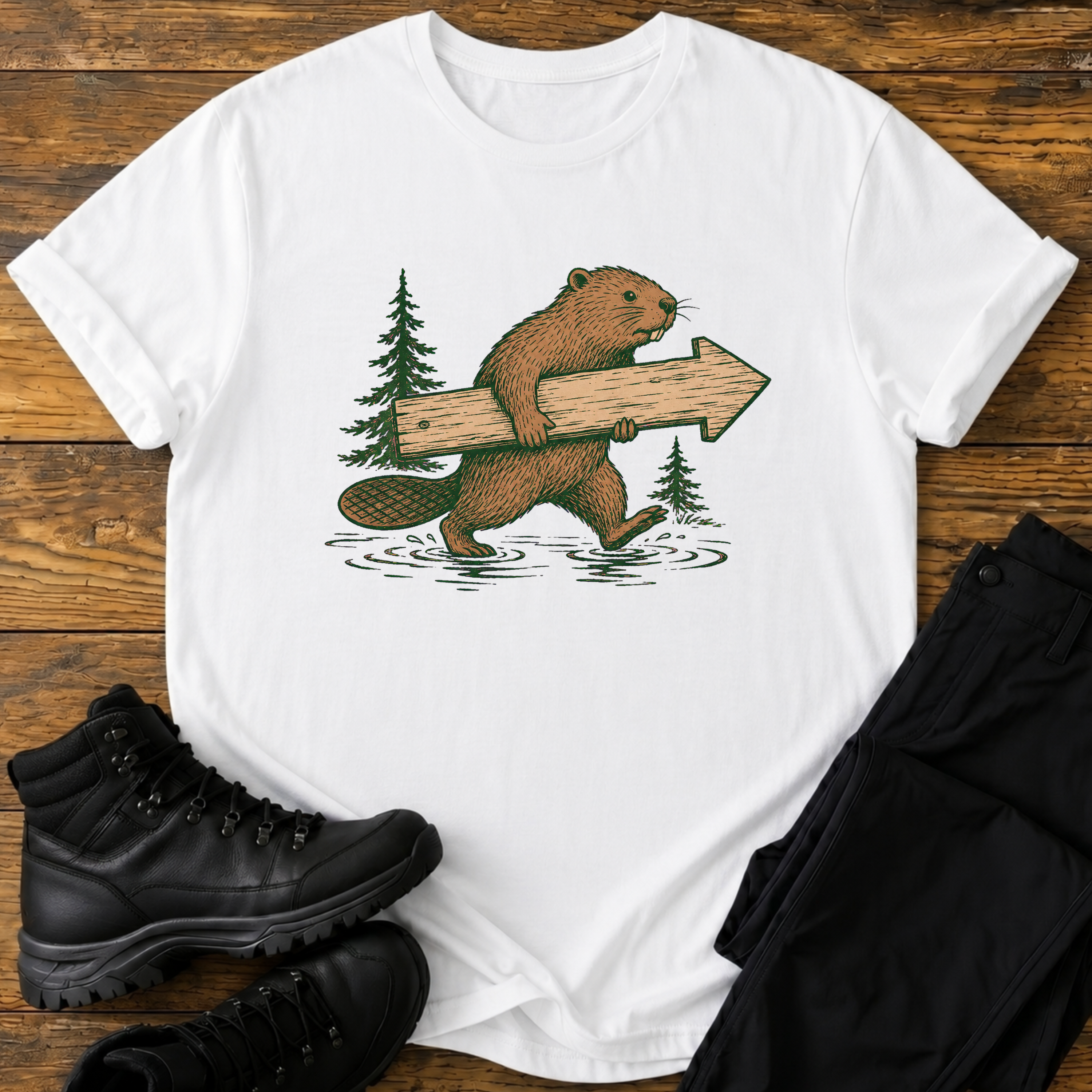 Biber wegweiser T-Shirt