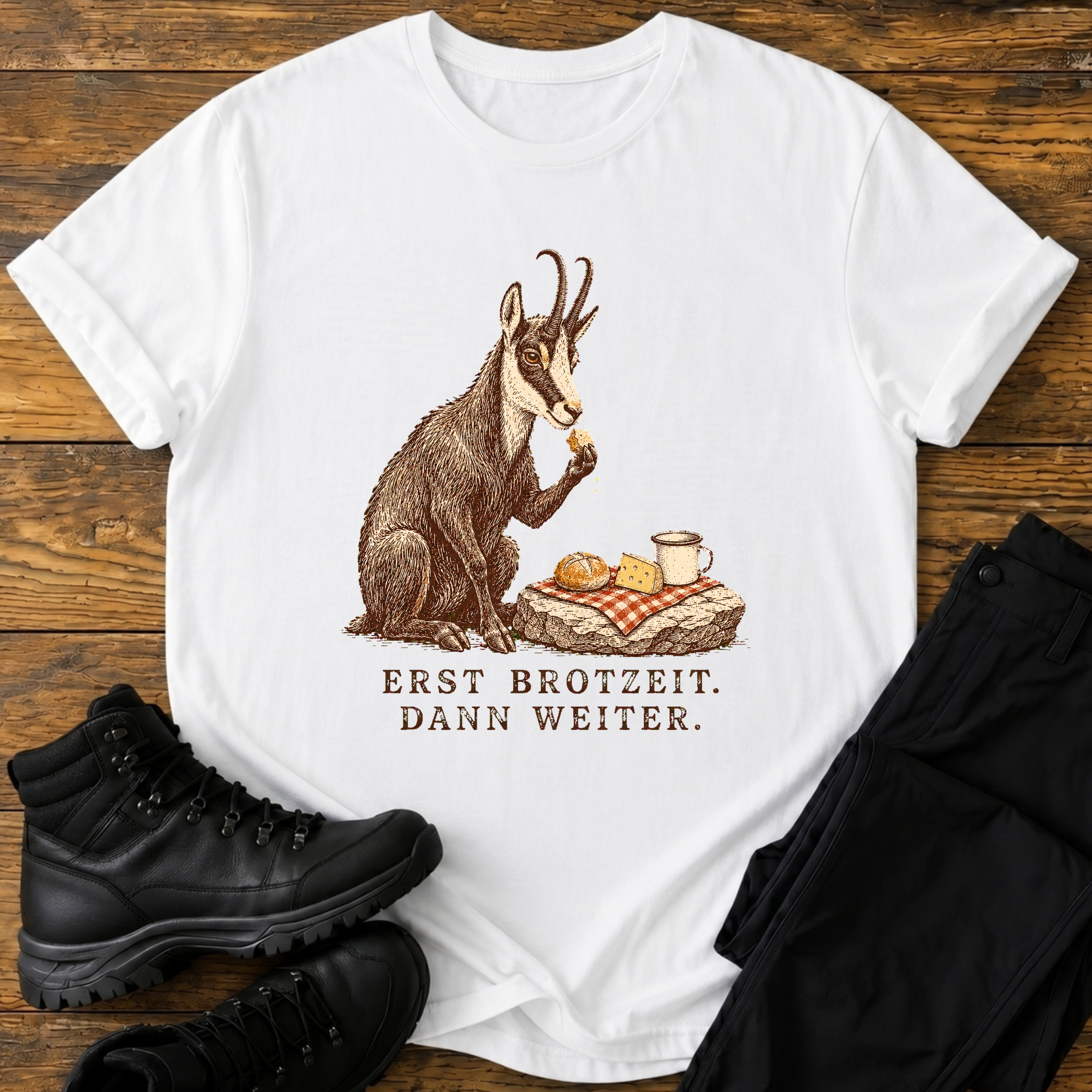 Erst Brotzeit dann weiter T-Shirt