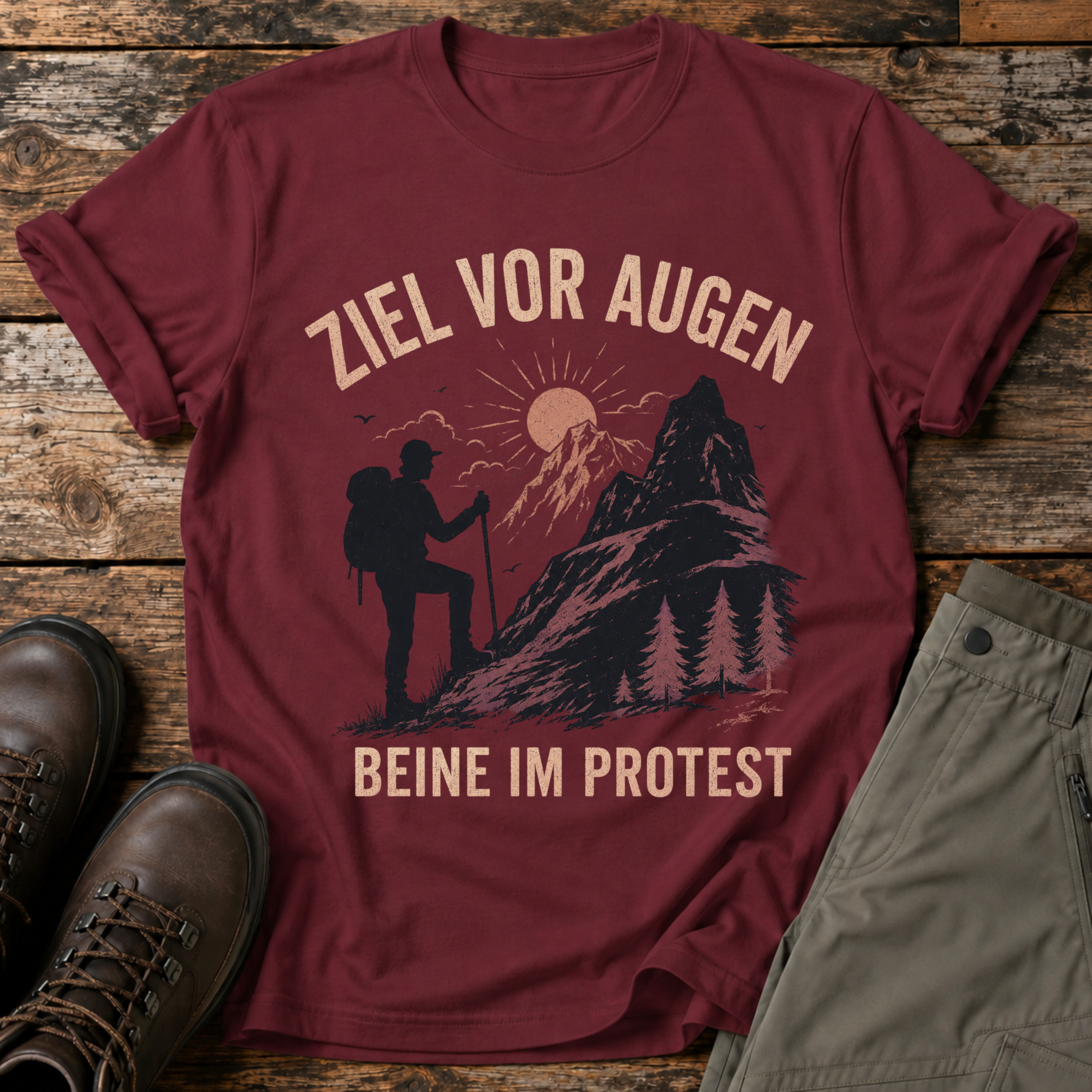 Ziel vor augen beine im protest T-shirt