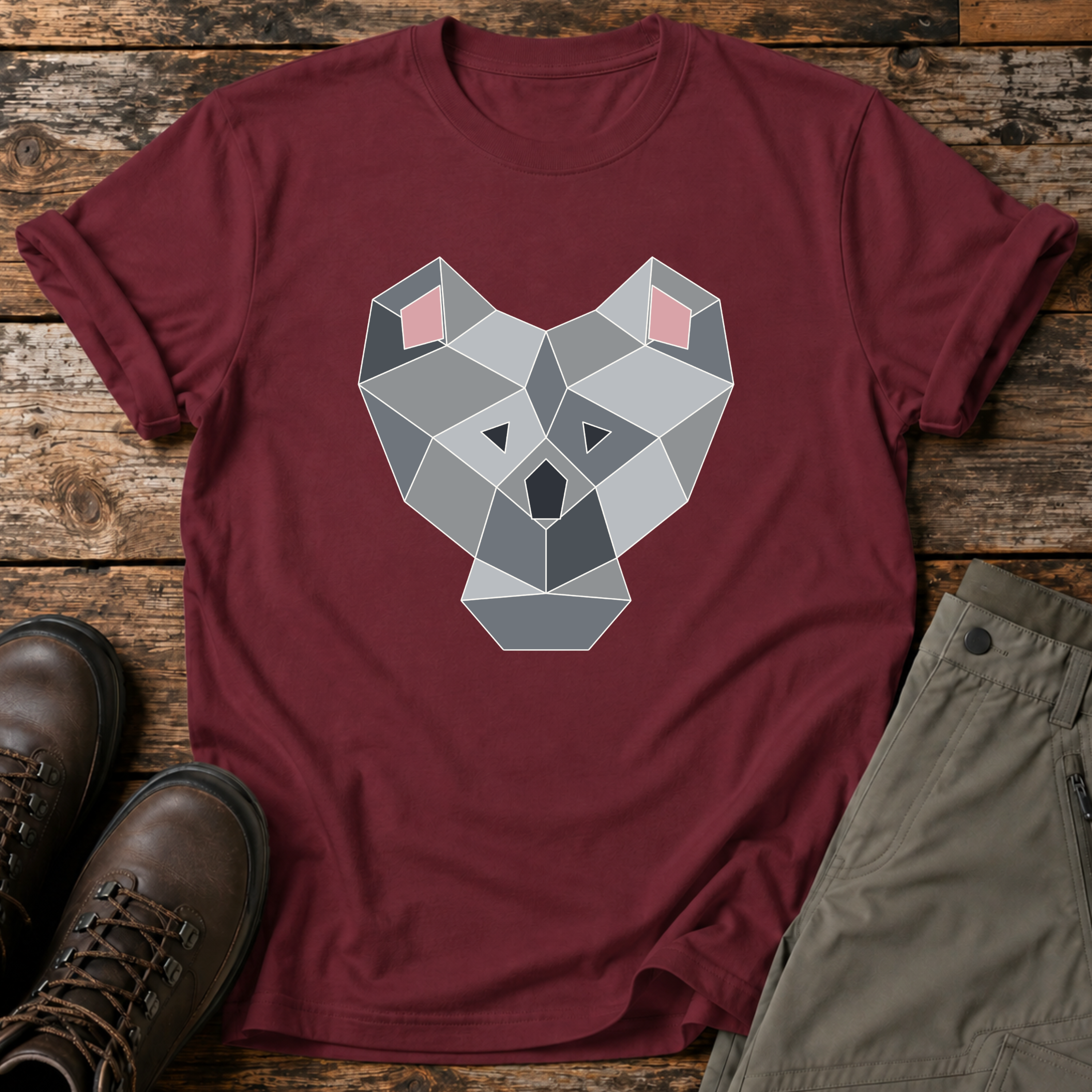 Geometrischer Koala T-shirt