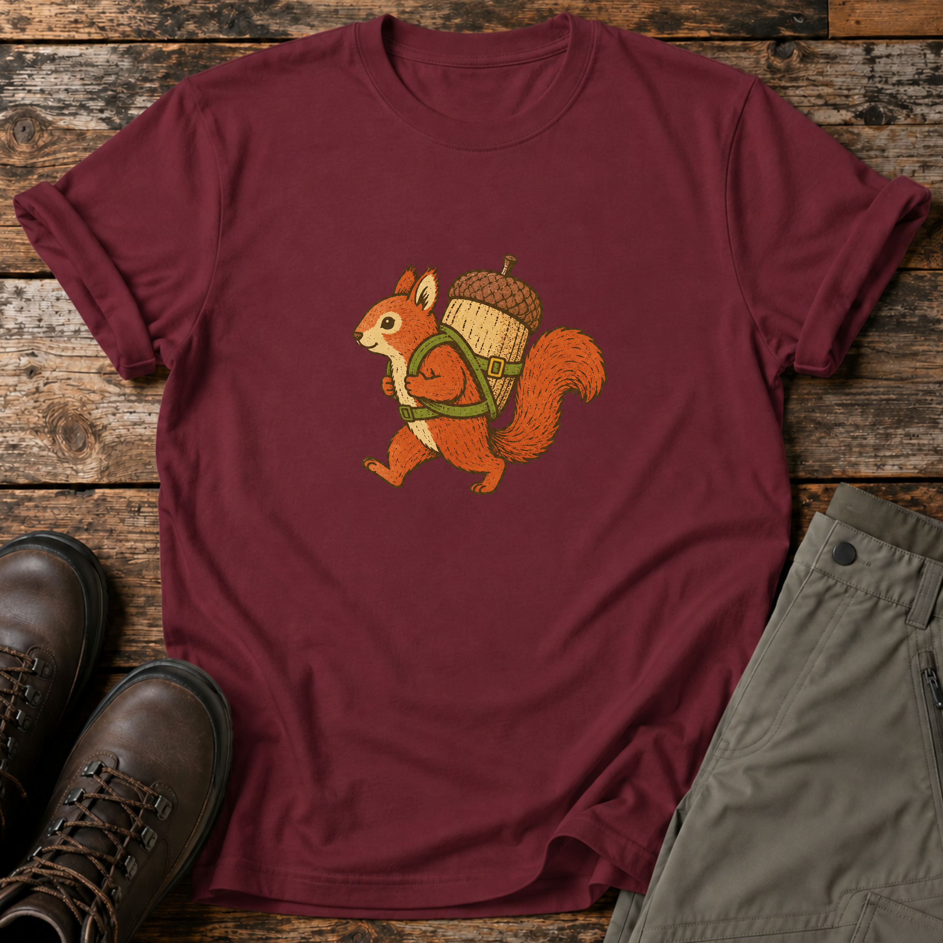 Eichhörnchen mit Riesen Eichel T-shirt