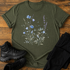 Blaues Flüstern T-Shirt