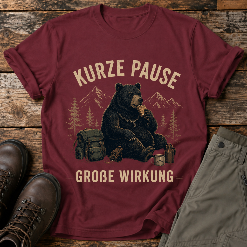 kurze pause, große wirkung T-shirt