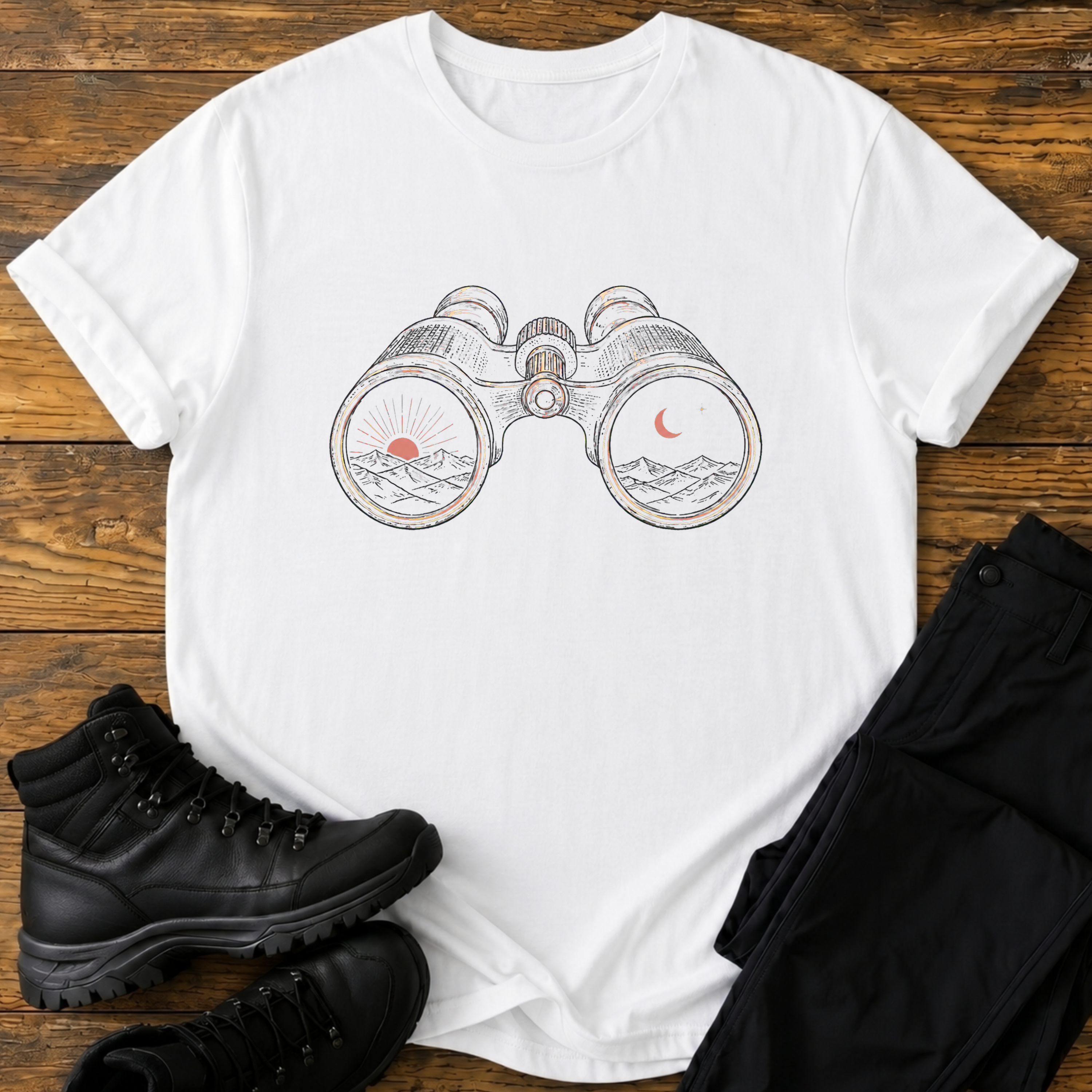 Tag & Nacht Fernglas T-Shirt