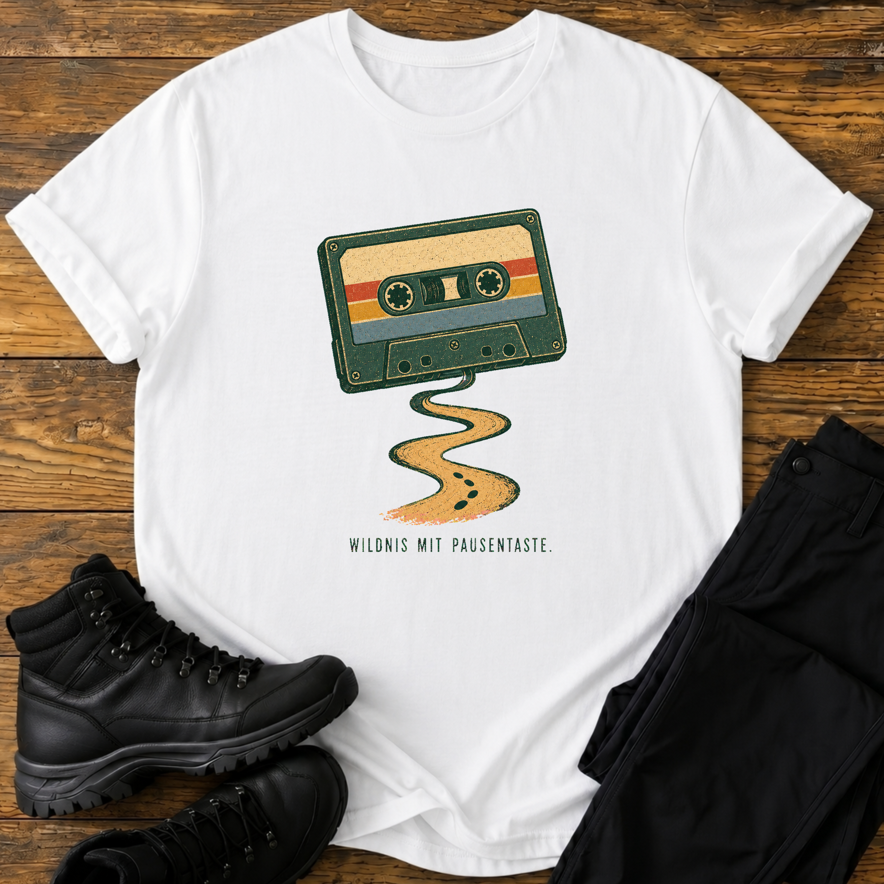 Wildnis mit Pausentaste T-Shirt