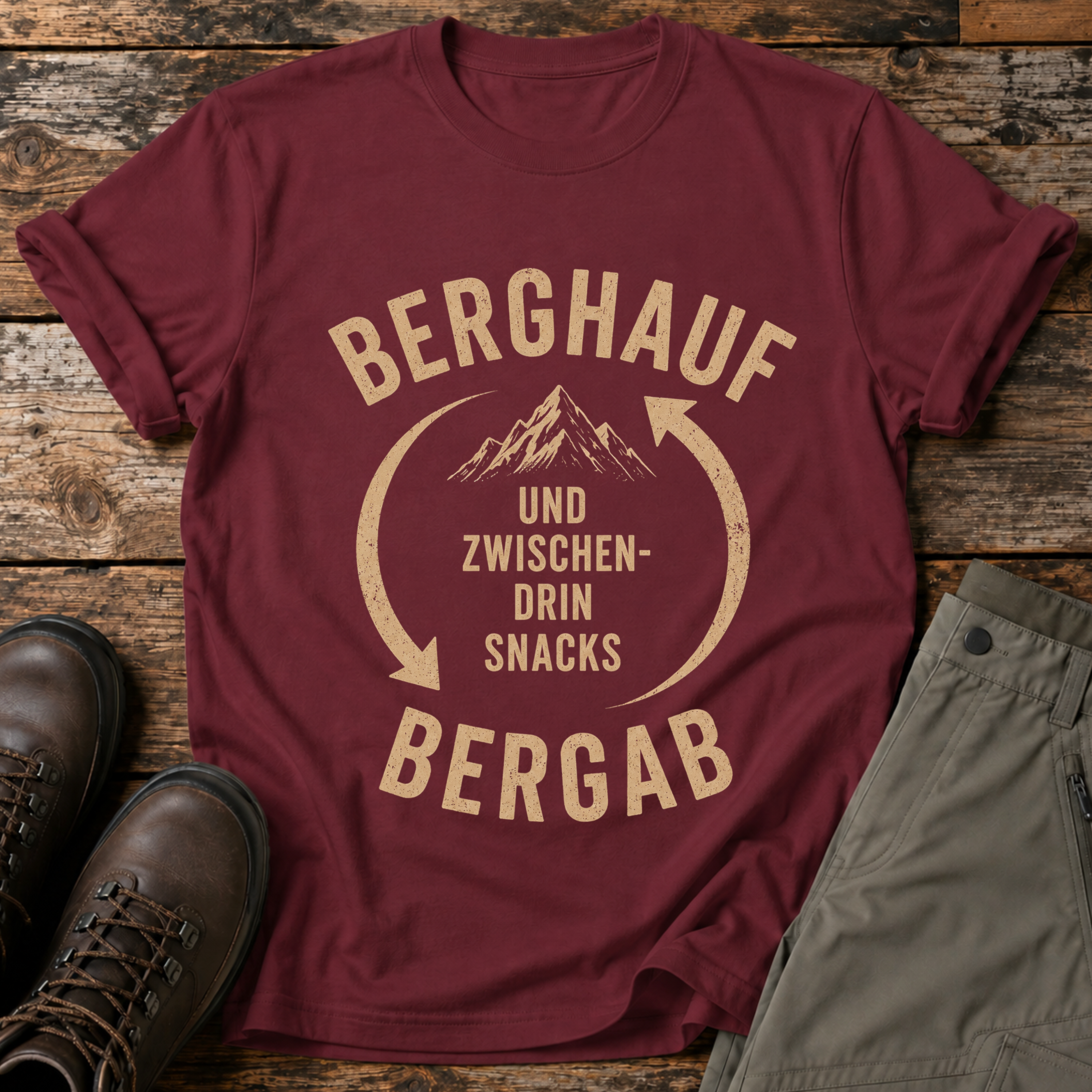 Bergauf, Bergab T-shirt