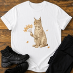 Luchs mit Birkenfächer T-Shirt