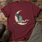 Reiher im Mondschein T-shirt
