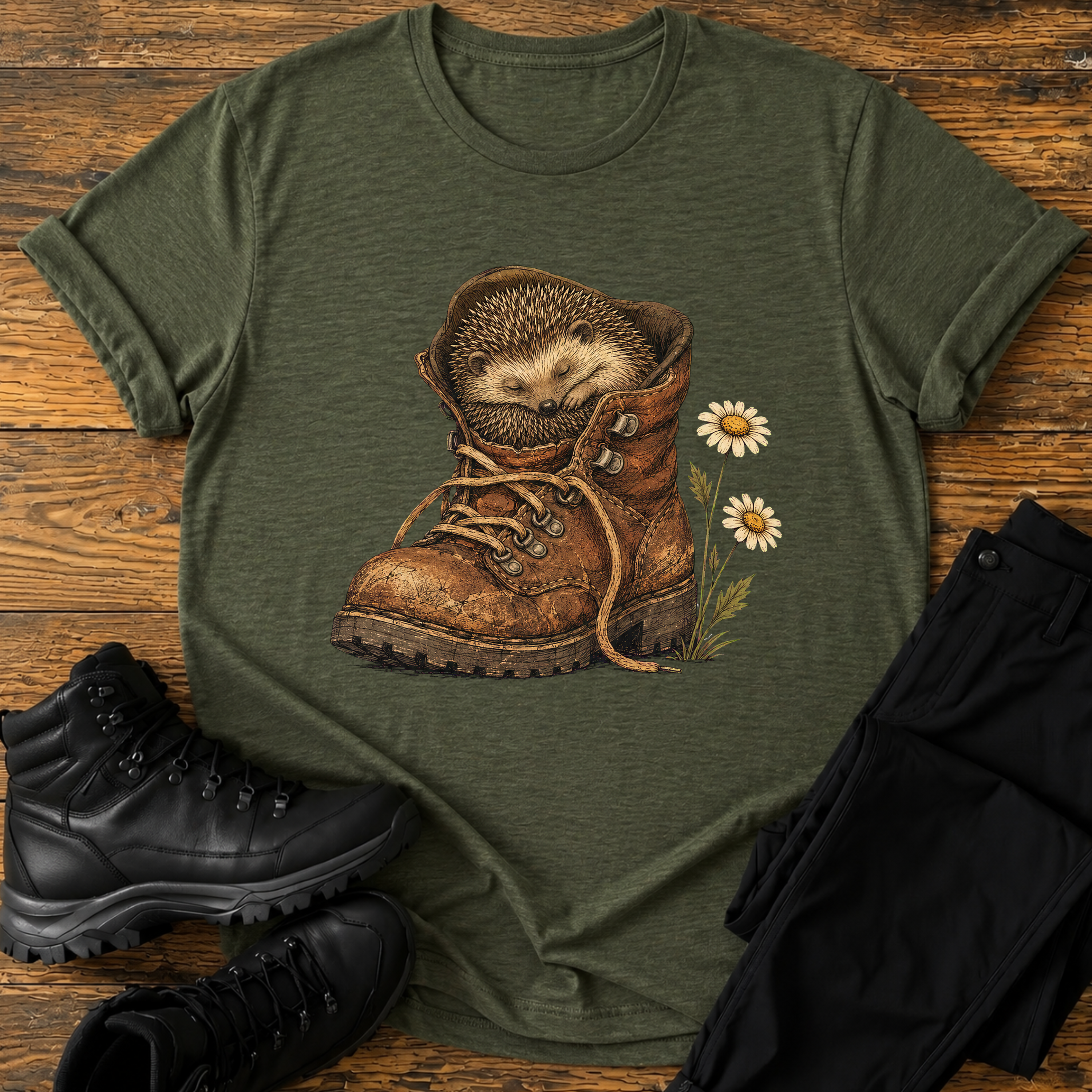 Das Stiefel-Bettchen T-Shirt