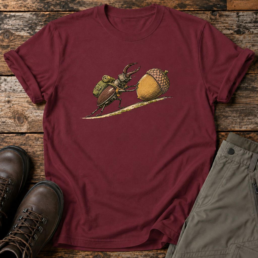 Hirschkäfer mit Eichel T-shirt