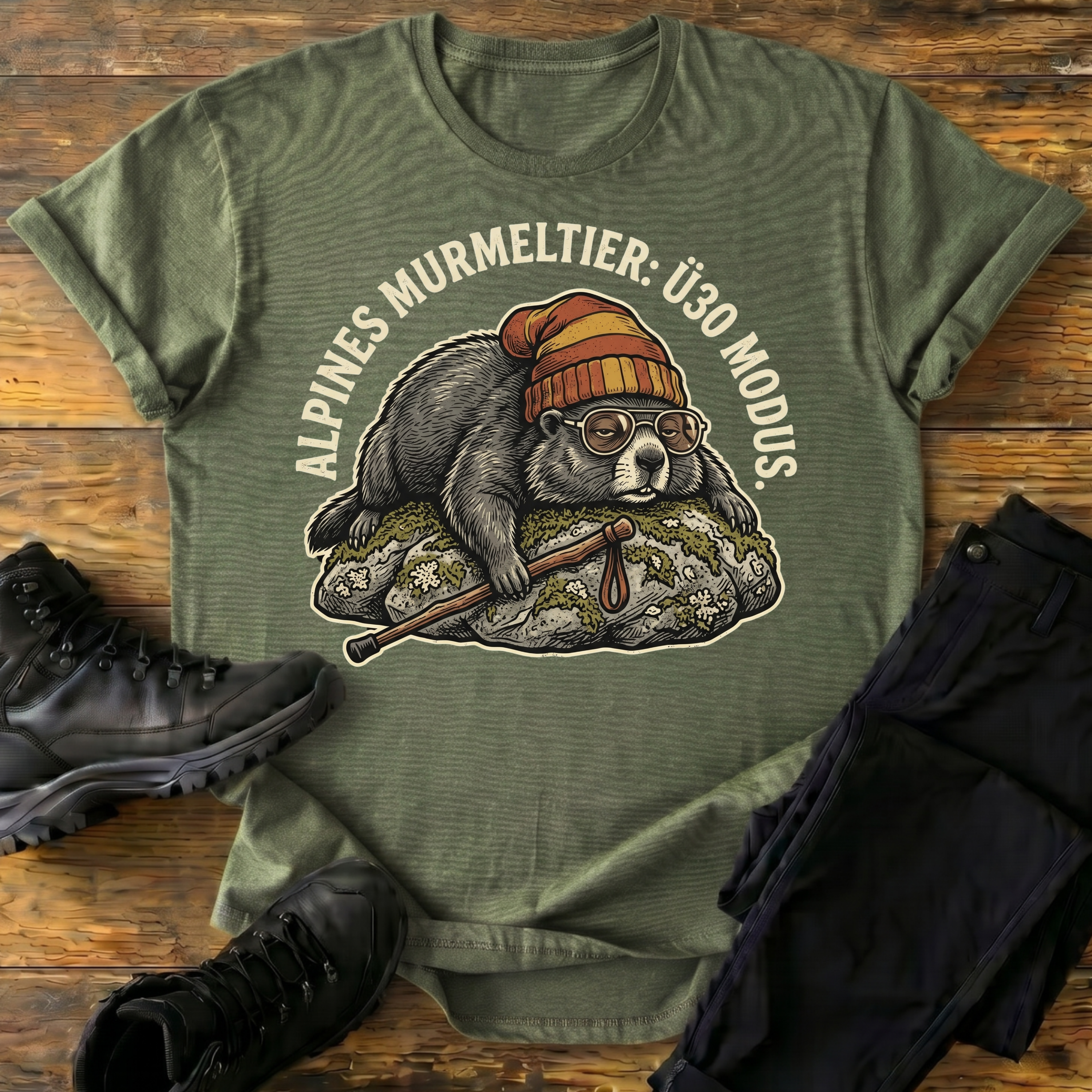 Alpines Murmeltier T-Shirt