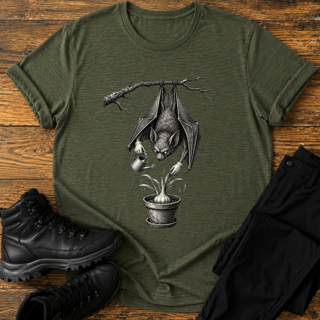 Vampirfledermaus Knoblauch T-Shirt
