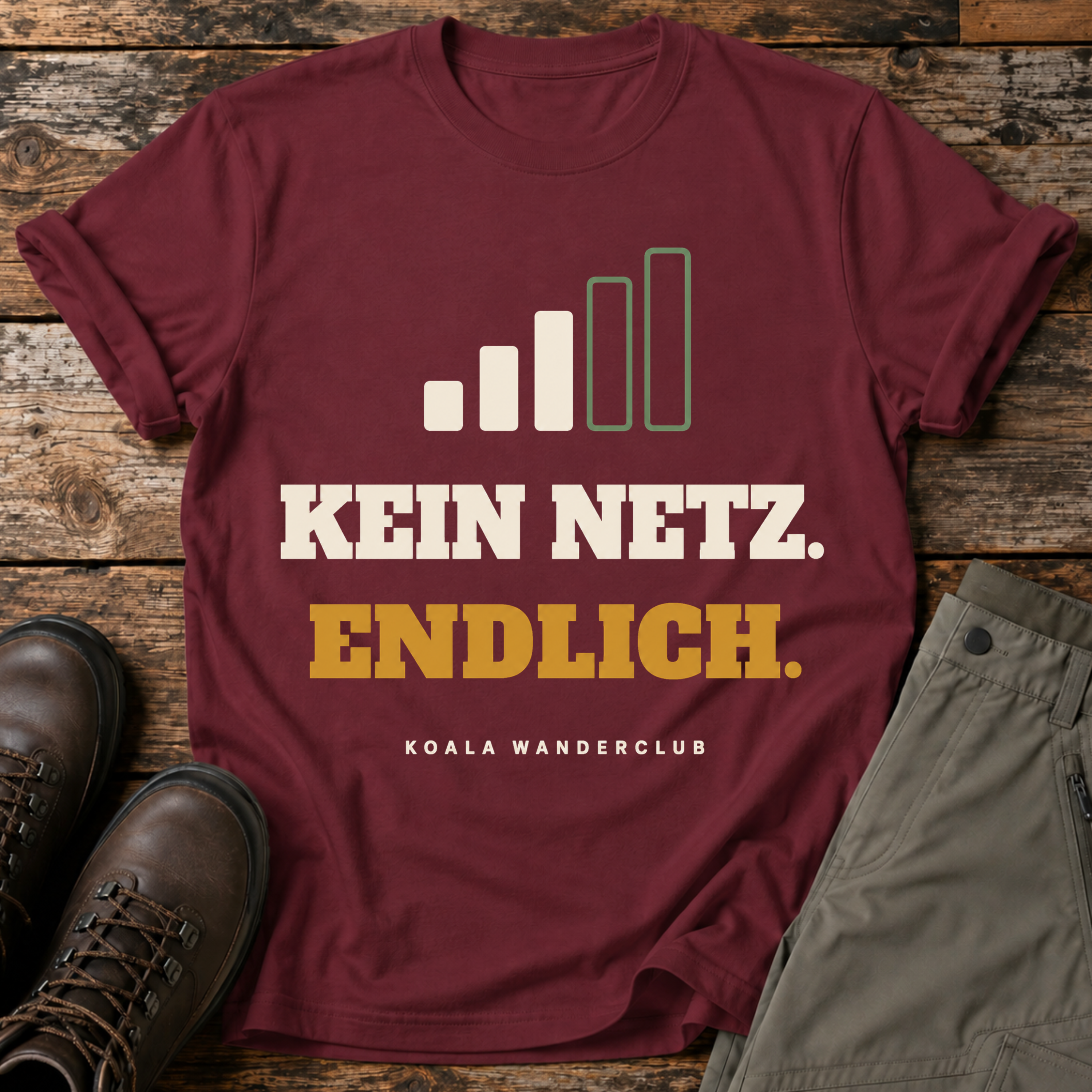 Kein Netz. Endlich. T-shirt