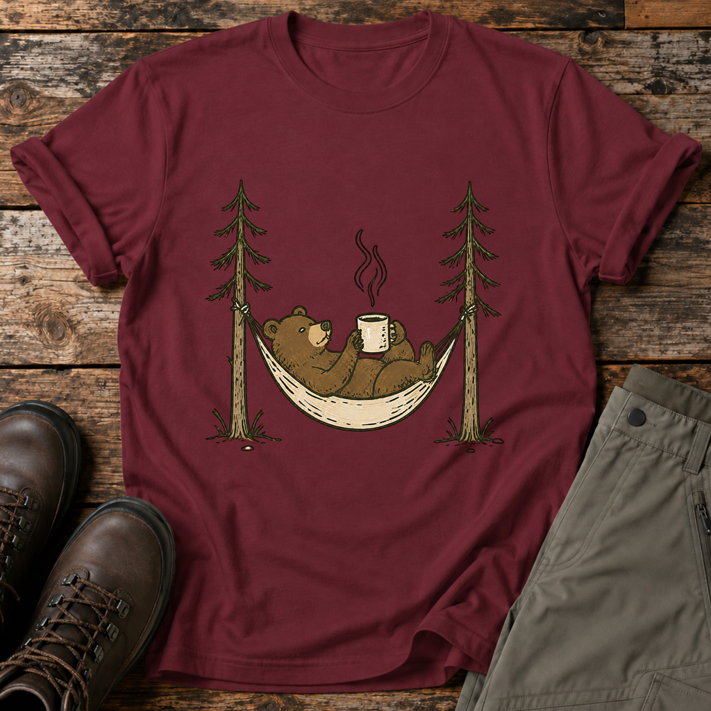 Gemütlicher Hängematten-Bär T-shirt