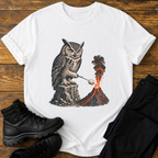 Eule am Vulkan T-Shirt