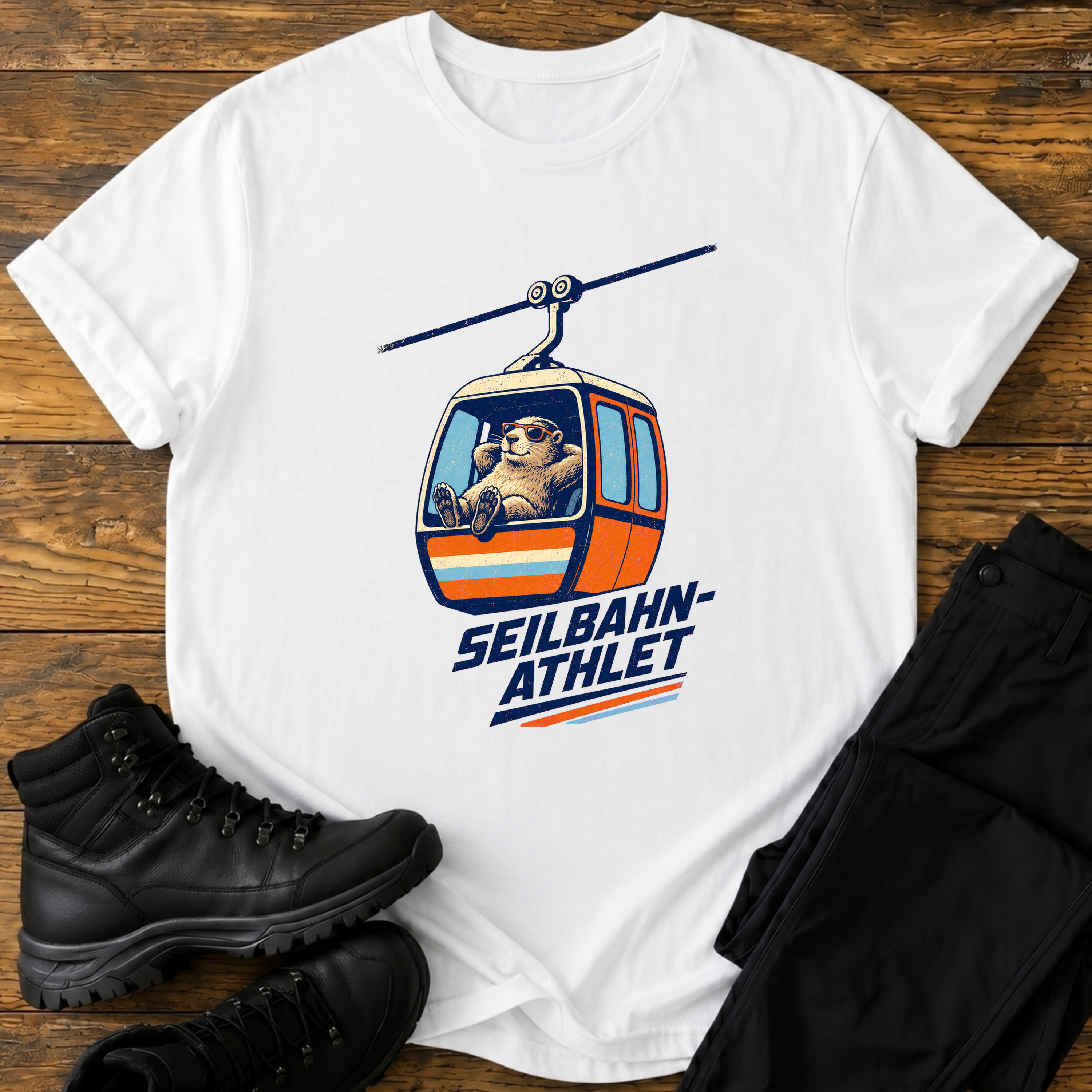 Seilbahn Athlet T-Shirt