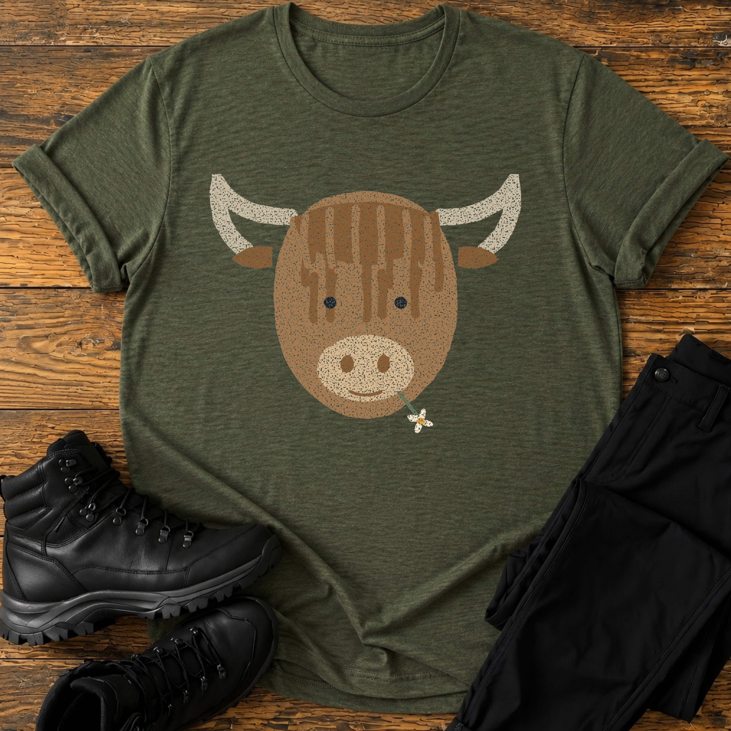 Zottelchen mit Blume T-Shirt