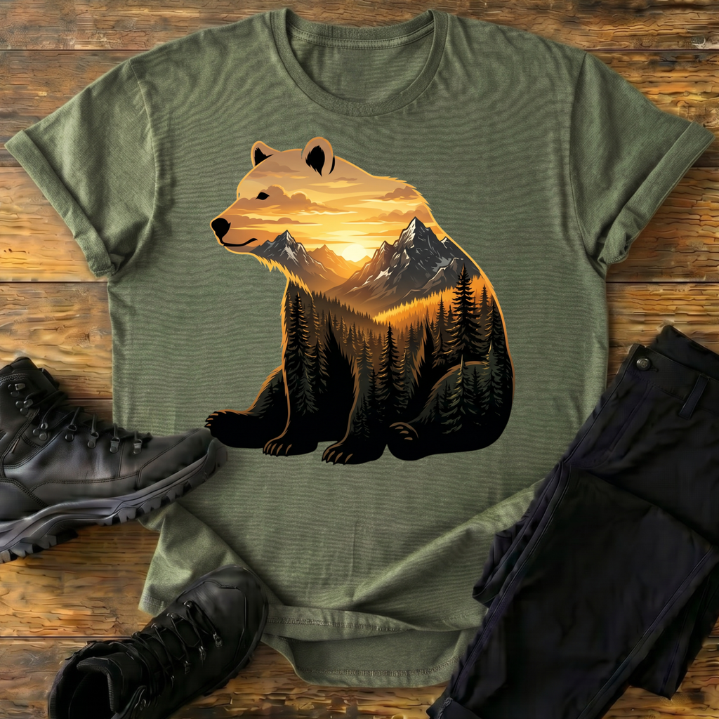 Goldenes Alpenglühen T-Shirt