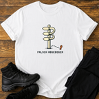 Falsch abgebogen T-Shirt