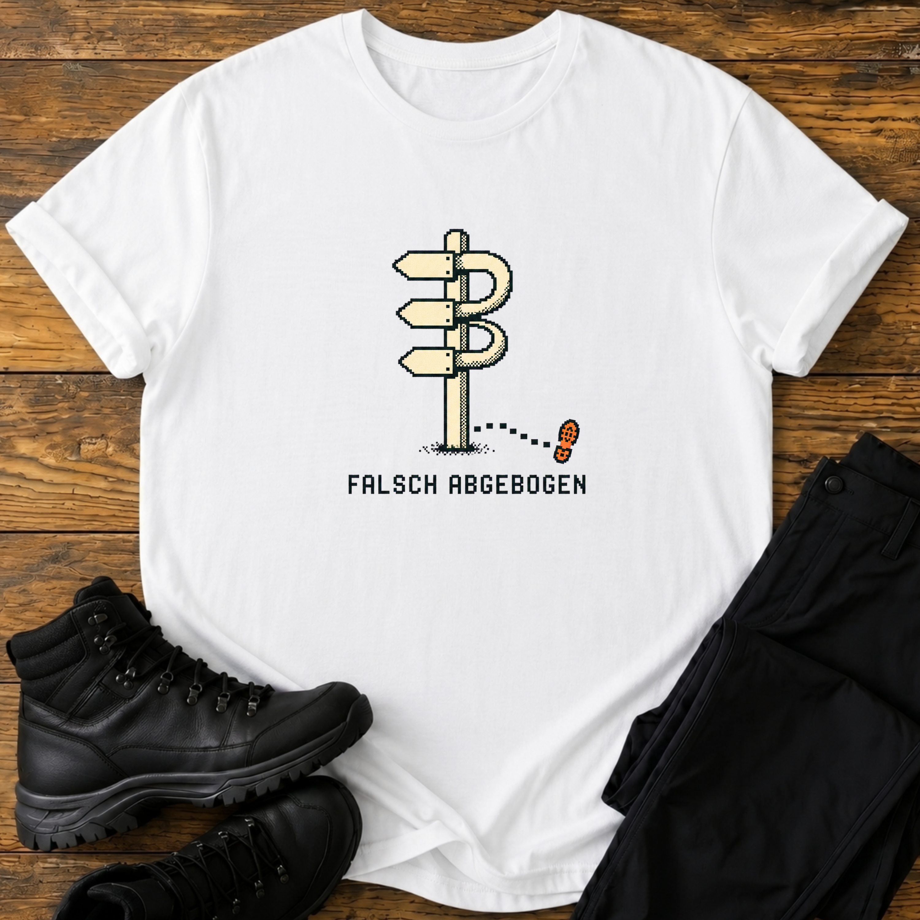Falsch abgebogen T-Shirt