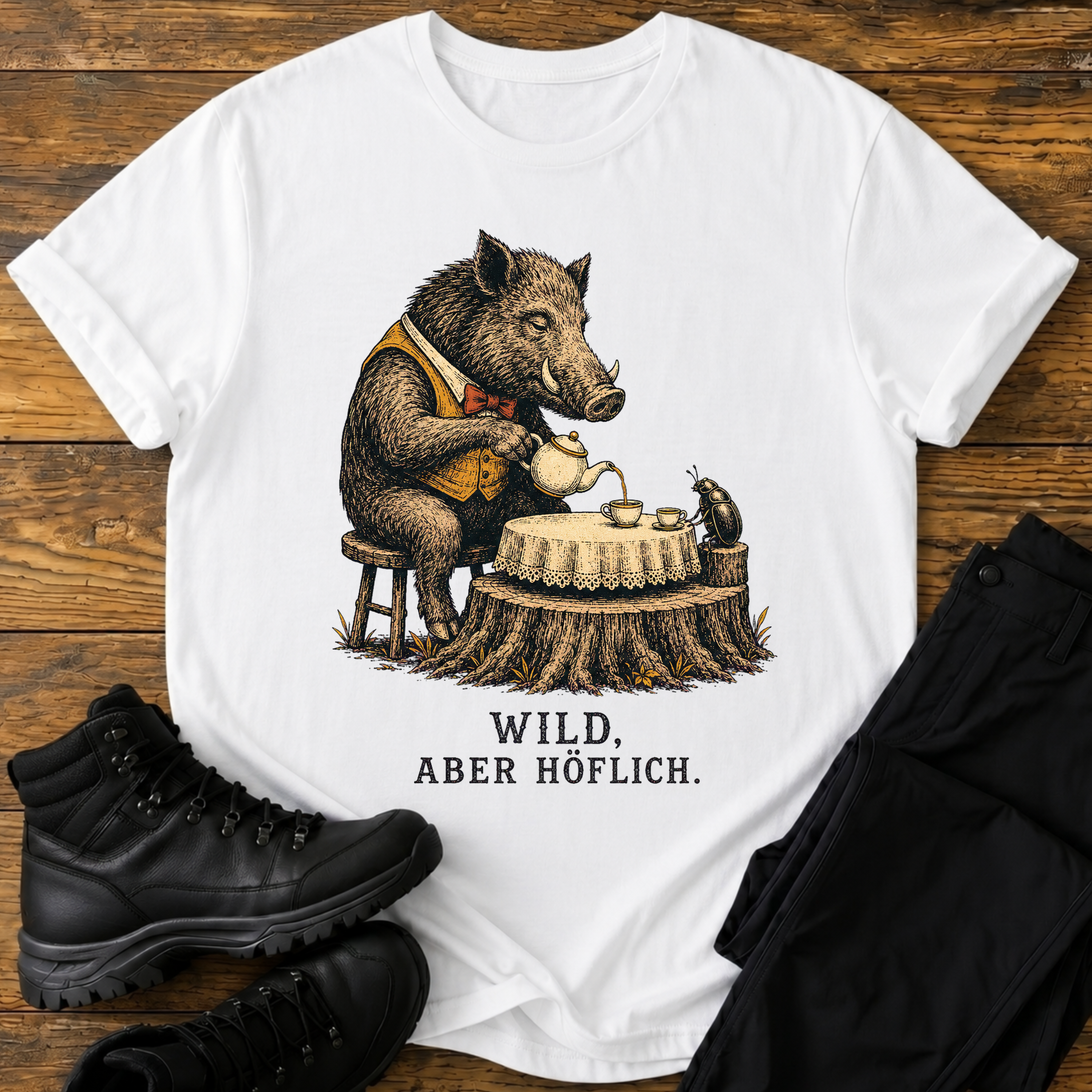 Wild aber höflich. T-Shirt