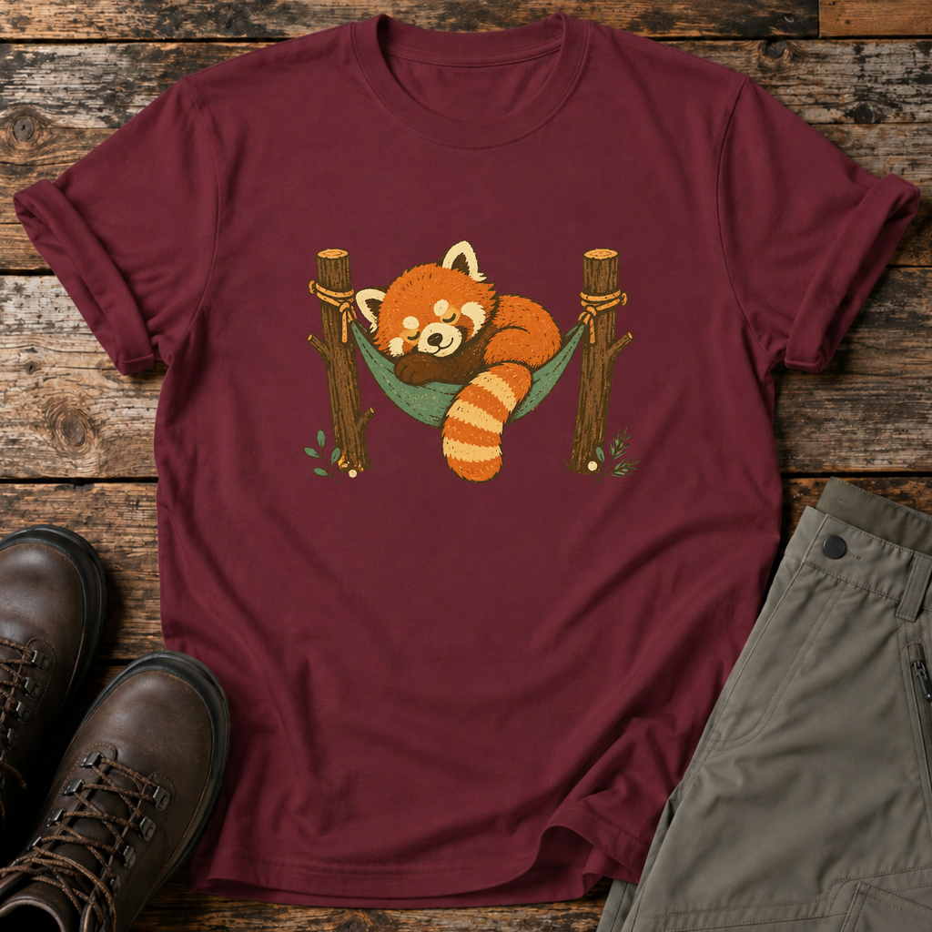 Schlafender Roter Panda T-shirt