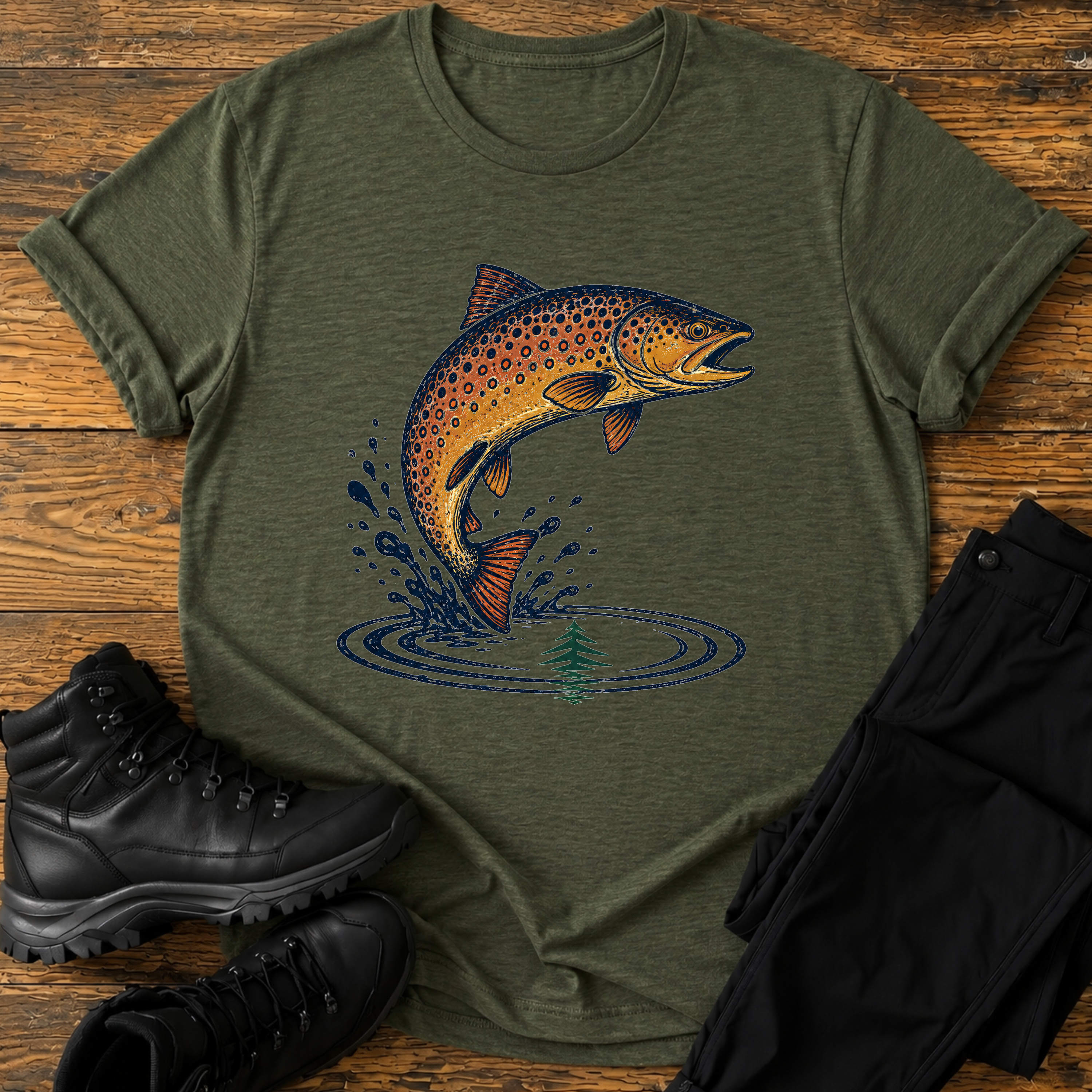 Maulwurf im Wanderschuh T-Shirt