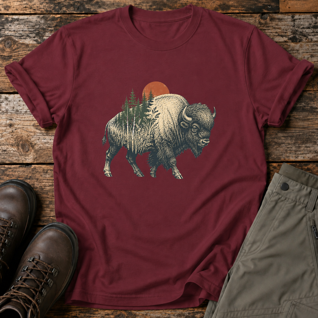 Wanderlust Bison T-shirt