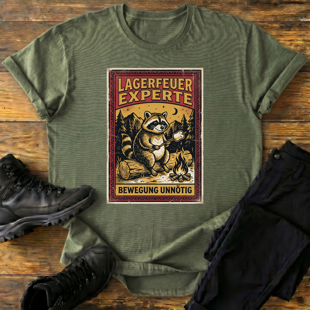Lagerfeuer-Experte T-Shirt