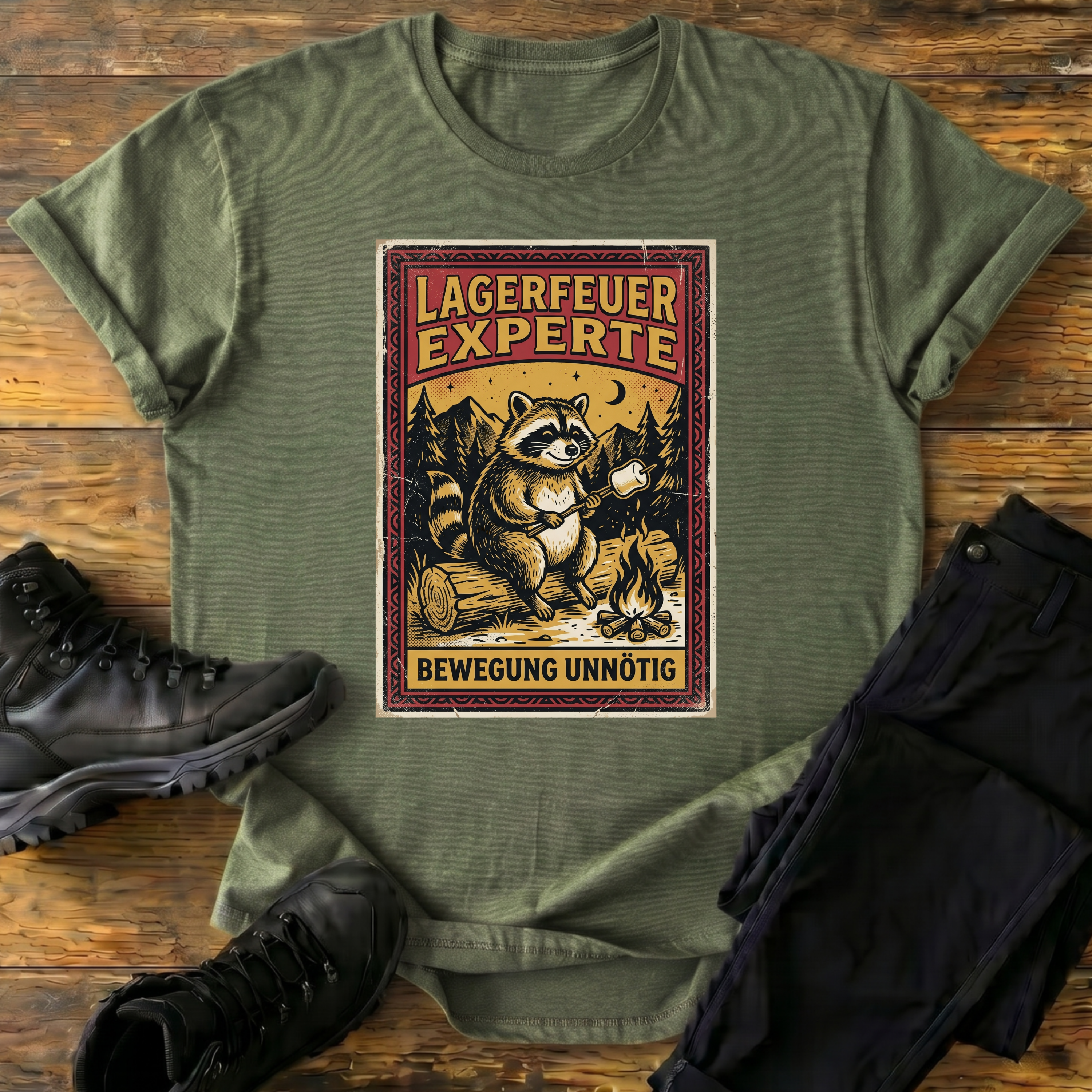 Lagerfeuer-Experte T-Shirt