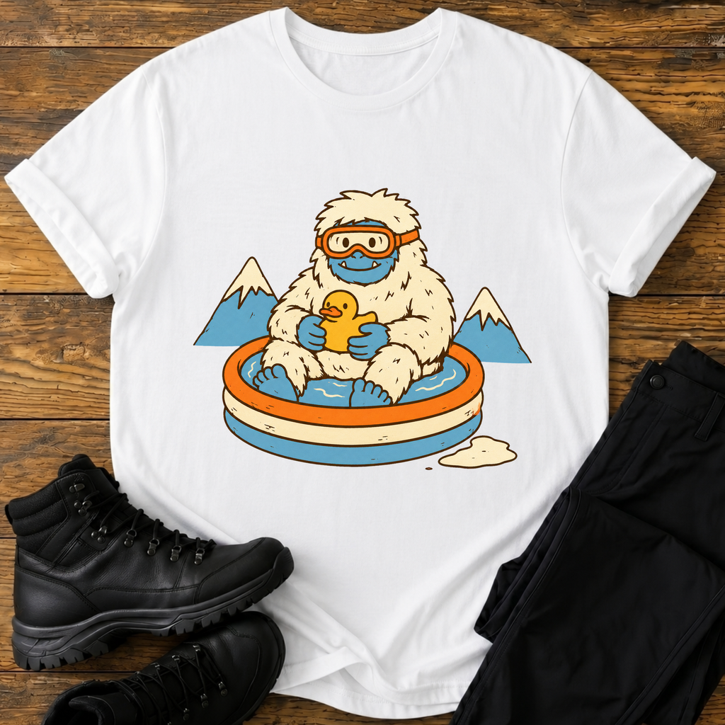 Yeti im Planschbecken T-Shirt