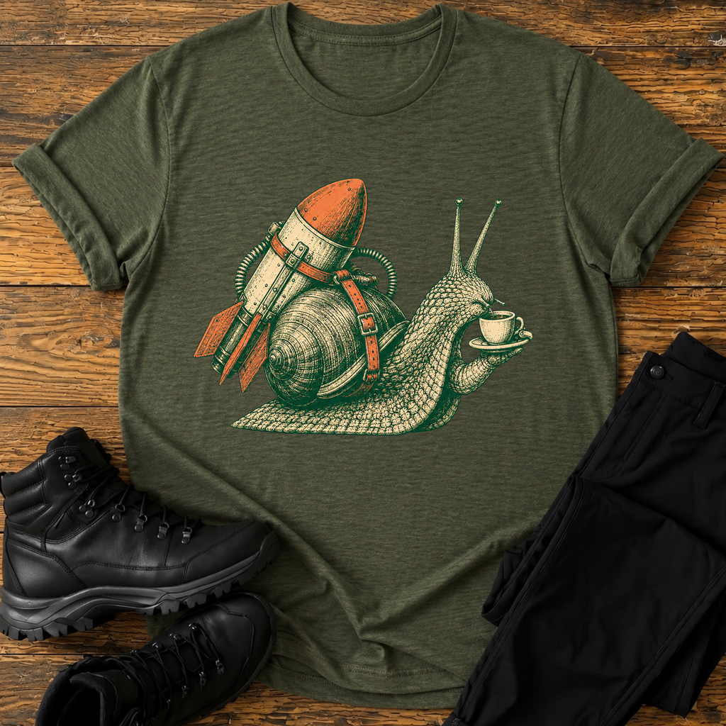 Raketen Schnecke T-Shirt