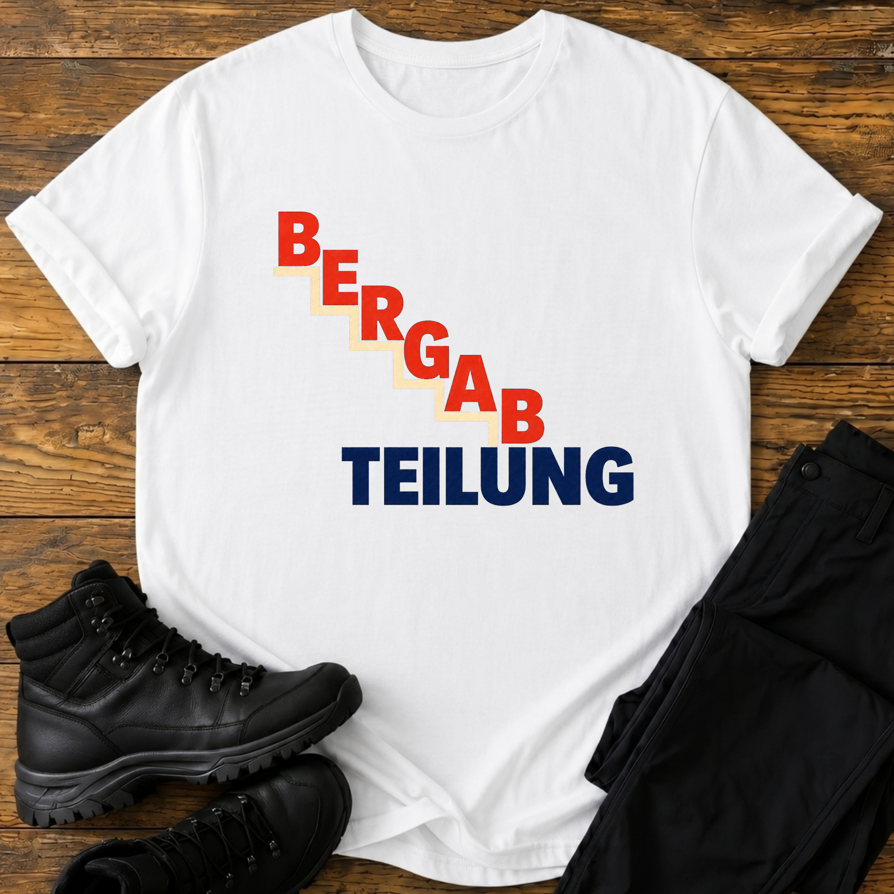 Bergab Teilung T-Shirt