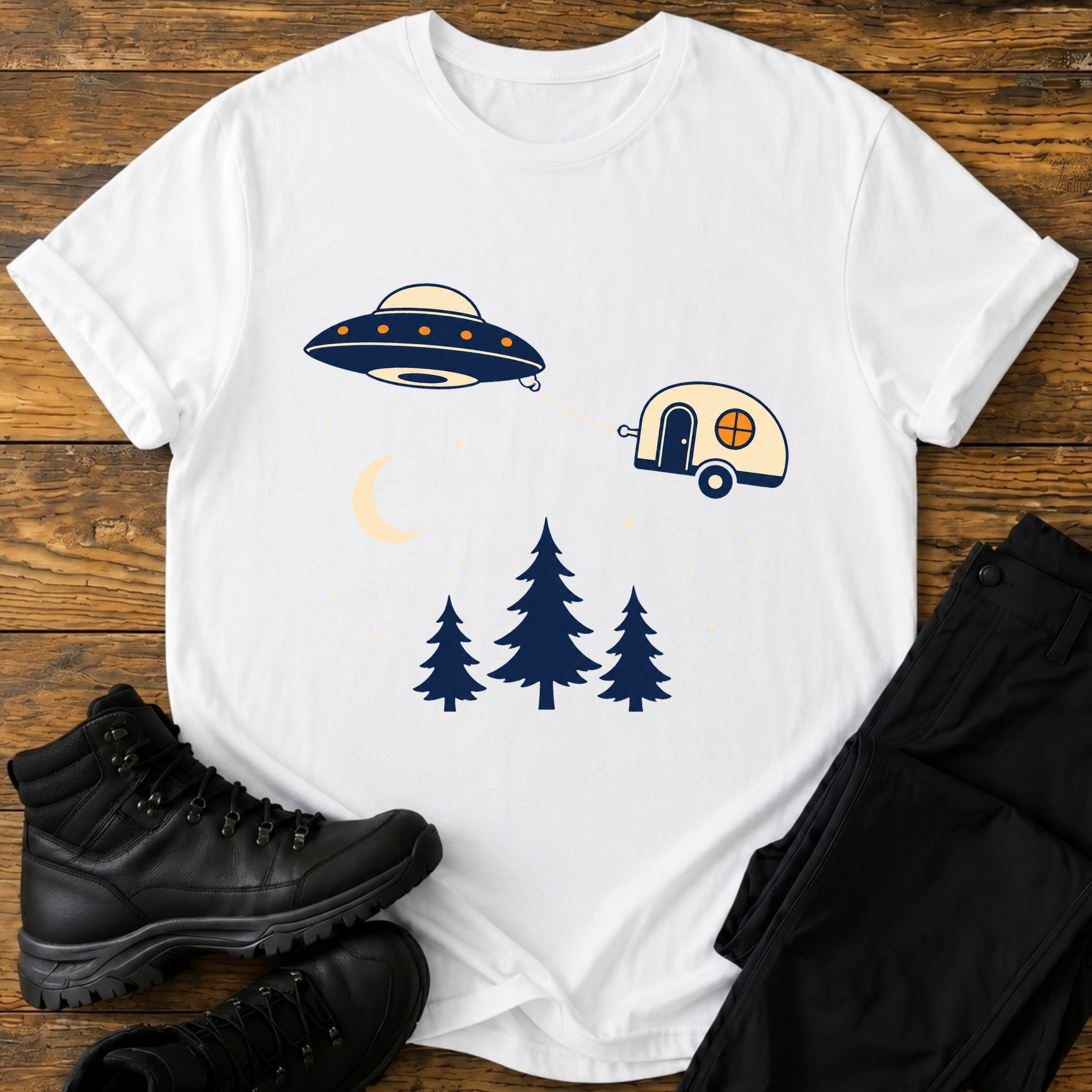 Der fliegende Wohnwagen T-Shirt