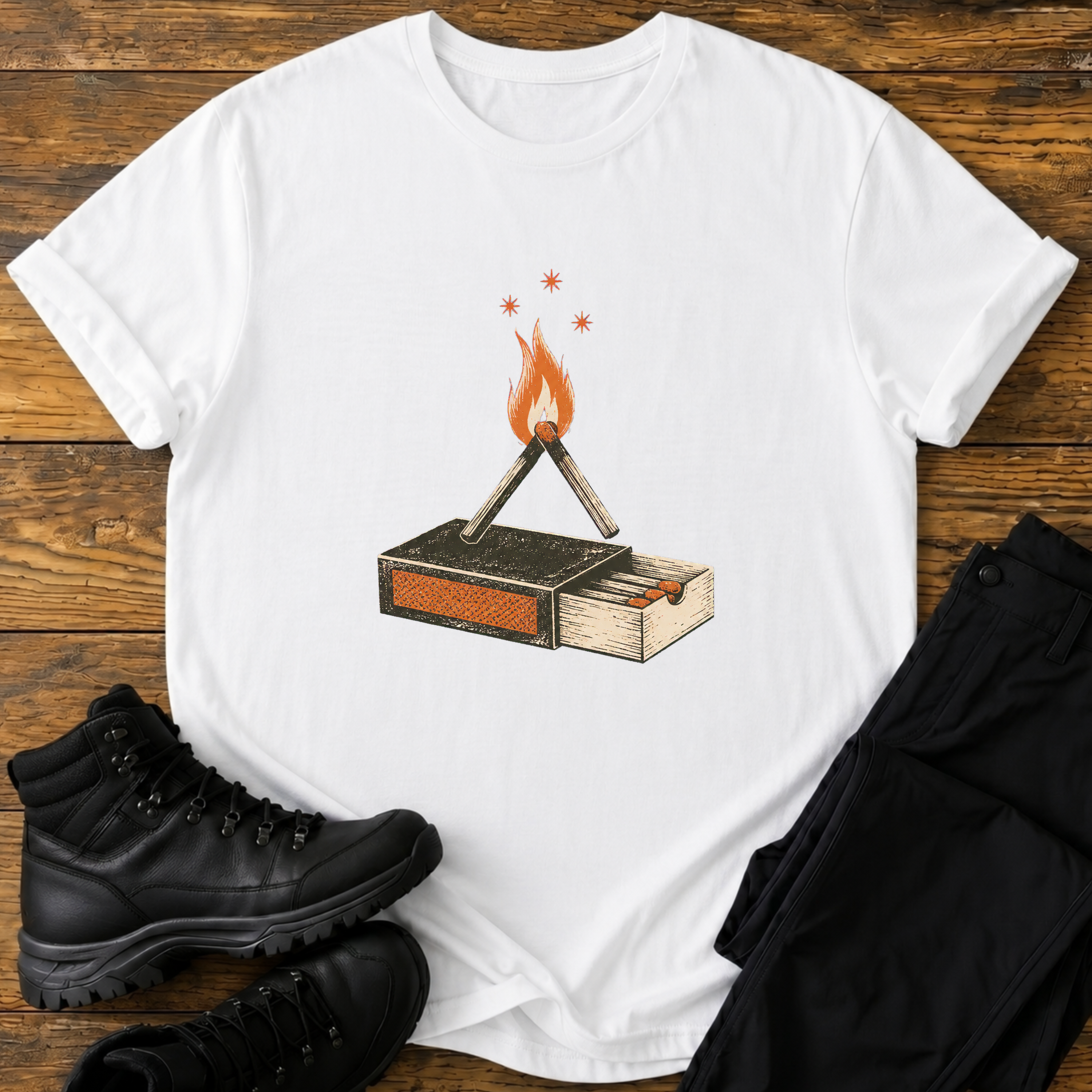Streichholz-Feuer T-Shirt