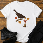 Amsel mit Wanderglocke T-Shirt