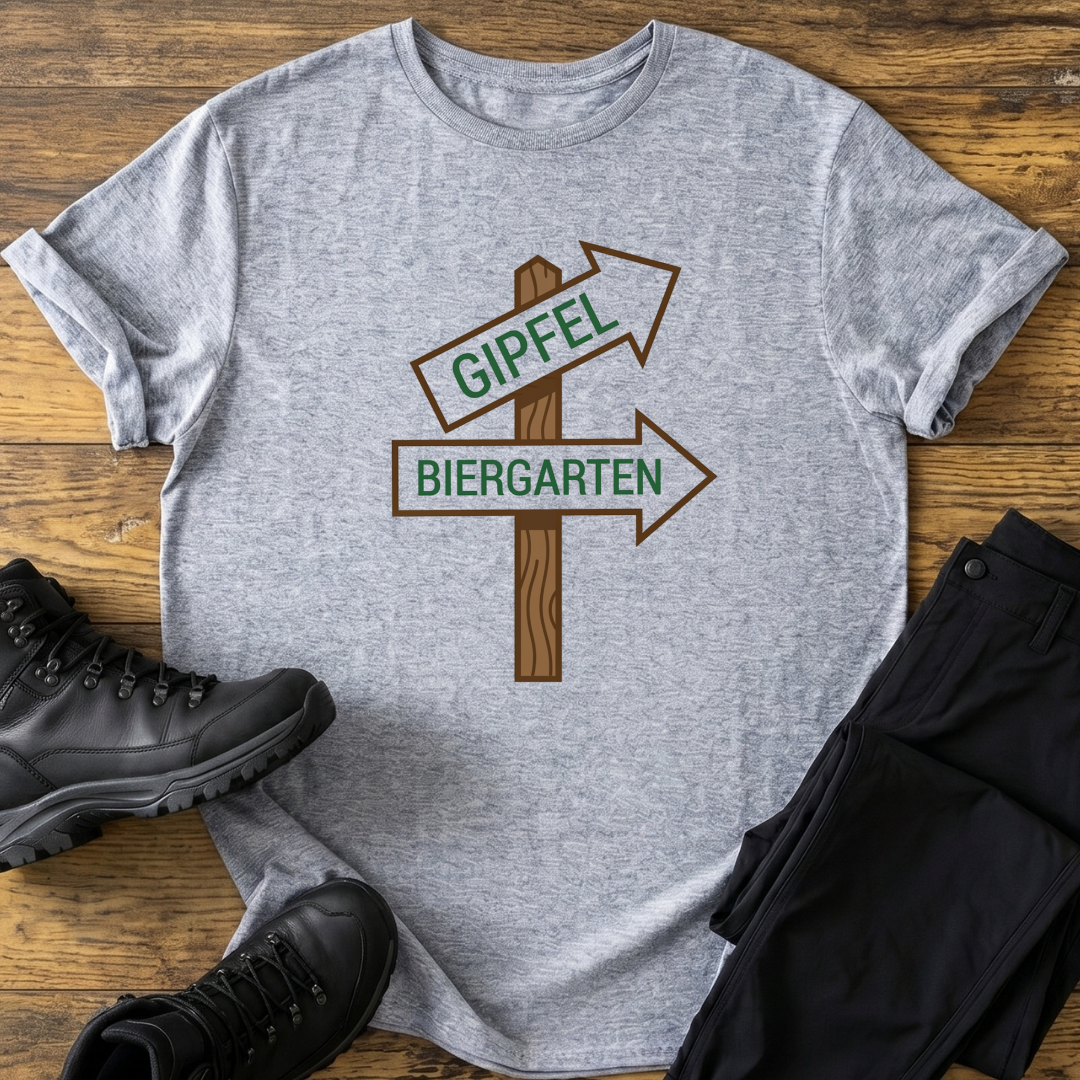 Gipfel, Biergarten T-Shirt