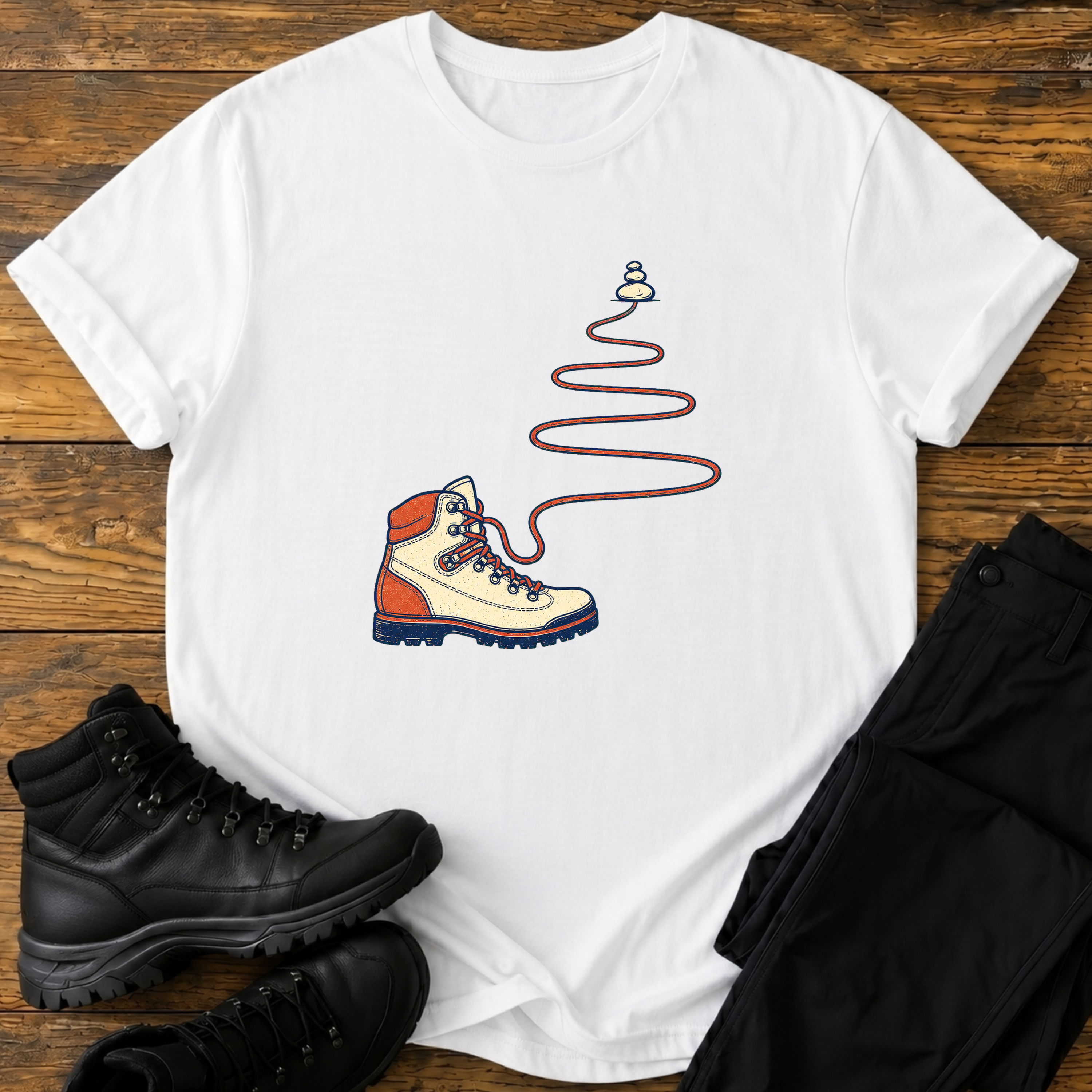 Schnürsenkel-Serpentinen  T-Shirt