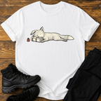 Schlafender Fuchs auf Rucksackrolle T-Shirt