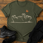 Bär mit Schmetterling T-Shirt