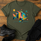 Abstrakte Schuppen T-Shirt