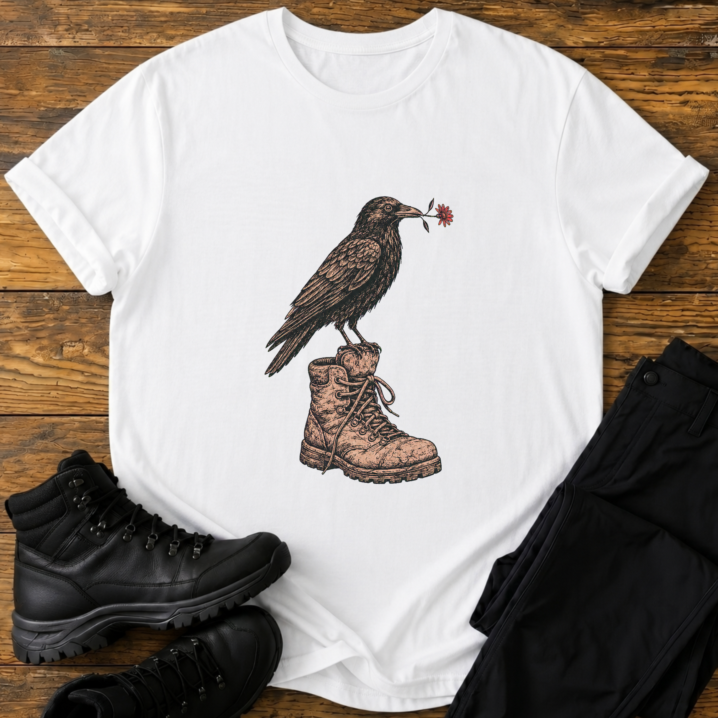 Gefiederter Wandergruß T-Shirt