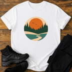 Flusslauf ins Abendlicht T-Shirt