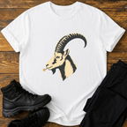 Steinbock mit Blume T-Shirt